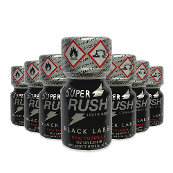 Poppers Super rush black label lot de 10 Poppers Super rush black label lot de 10
