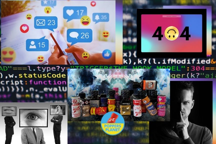 réseaux sociaux poppers