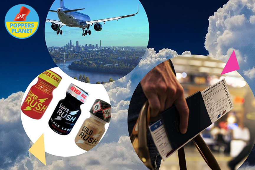 poppers en avion